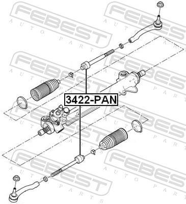Tirante da direção FEBEST ref. 3422-PAN