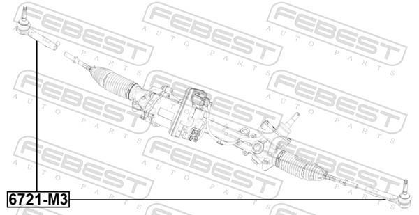 Rotule de direction FEBEST ref. 6721-M3