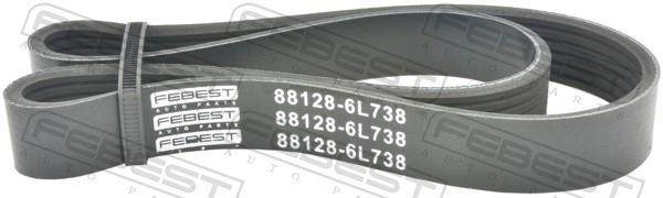 Correia trapezoidal estriada FEBEST ref. 88128-6L738