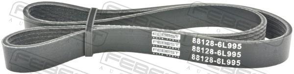 Courroie trapézoïdale à nervures FEBEST ref. 88128-6L995