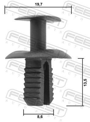 Clip, enjoliveur FEBEST ref. 88570-021