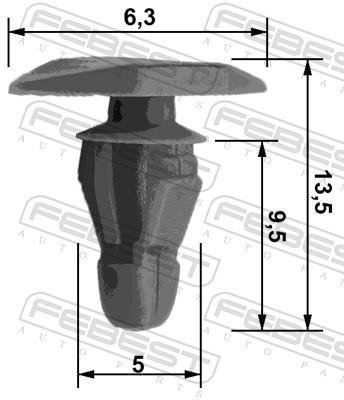 Clip, listón FEBEST ref. 88570-023