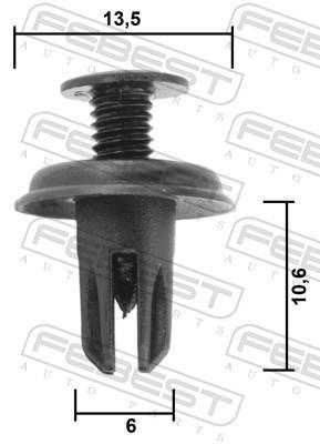 Clip, enjoliveur FEBEST ref. 88570-041