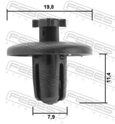 Clip, enjoliveur FEBEST ref. 88570-048