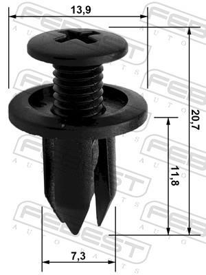 Clip, enjoliveur FEBEST ref. 88570-050