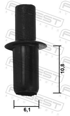 Clip, enjoliveur FEBEST ref. 88570-056