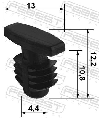 Clip, enjoliveur FEBEST ref. 88570-060