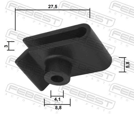Clip, enjoliveur FEBEST ref. 88570-072