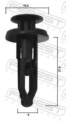 Clip, enjoliveur FEBEST ref. 88570-083