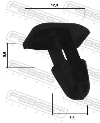 Clip, enjoliveur FEBEST ref. 88570-091