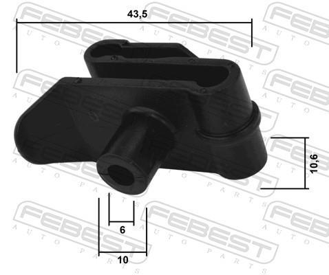 Clip, enjoliveur FEBEST ref. 88570-093