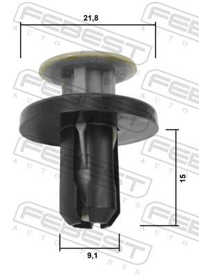 Clip, enjoliveur FEBEST ref. 88570-094