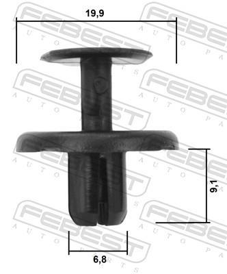 Clip, listón FEBEST ref. 88570-096