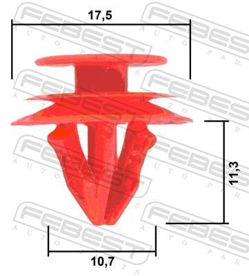 Clip, enjoliveur FEBEST ref. 88570-099