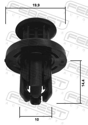 Clip, enjoliveur FEBEST ref. 88570-103