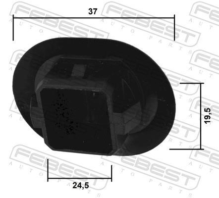 Clip, enjoliveur FEBEST ref. 88570-109