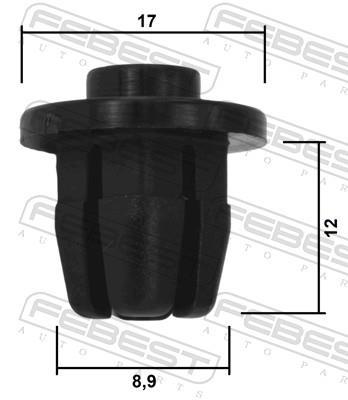 Clip, enjoliveur FEBEST ref. 88570-110