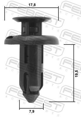 Clip, enjoliveur FEBEST ref. 88570-114