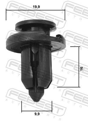 Clip, enjoliveur FEBEST ref. 88570-116