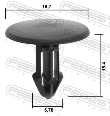 Clip, enjoliveur FEBEST ref. 88570-120