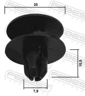 Clip, enjoliveur FEBEST ref. 88570-121