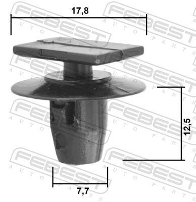 Clip, enjoliveur FEBEST ref. 88570-129