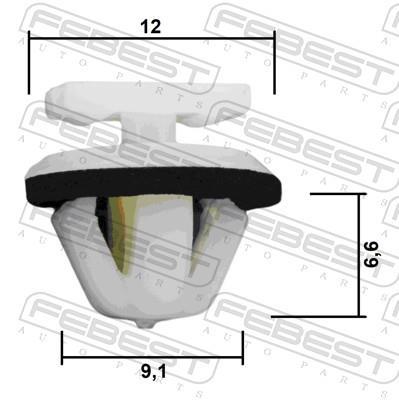 Clip, enjoliveur FEBEST ref. 88570-130