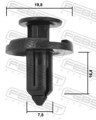 Clip, enjoliveur FEBEST ref. 88570-131