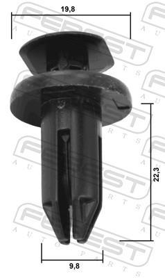 Clip, enjoliveur FEBEST ref. 88570-143