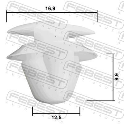 Clip, enjoliveur FEBEST ref. 88570-144