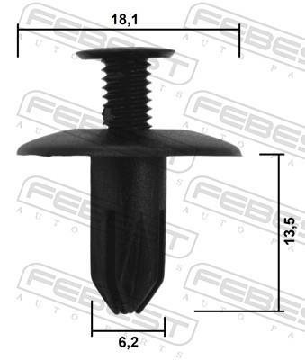 Clip, enjoliveur FEBEST ref. 88570-148