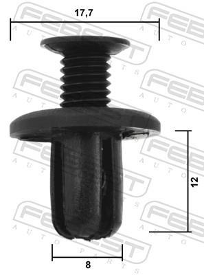Clip, enjoliveur FEBEST ref. 88570-150