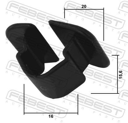 Clip, enjoliveur FEBEST ref. 88570-157