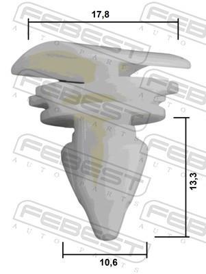 Clip, enjoliveur FEBEST ref. 88570-159