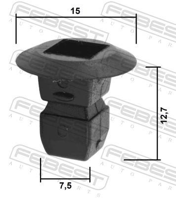 Clip, enjoliveur FEBEST ref. 88570-160