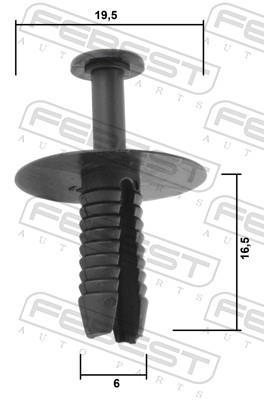 Clip, enjoliveur FEBEST ref. 88570-171
