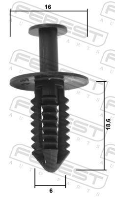 Clip, enjoliveur FEBEST ref. 88570-174