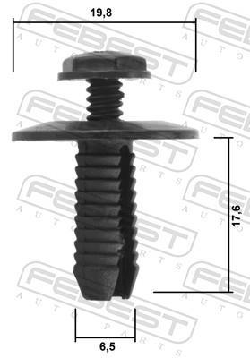 Clip, enjoliveur FEBEST ref. 88570-177
