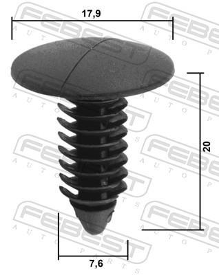 Clip, enjoliveur FEBEST ref. 88570-191