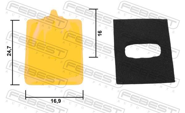 Clip, enjoliveur FEBEST ref. 88570-192