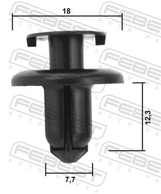 Clip, enjoliveur FEBEST ref. 88570-201