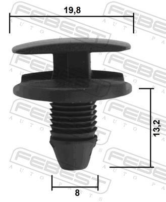 Clip, enjoliveur FEBEST ref. 88570-209