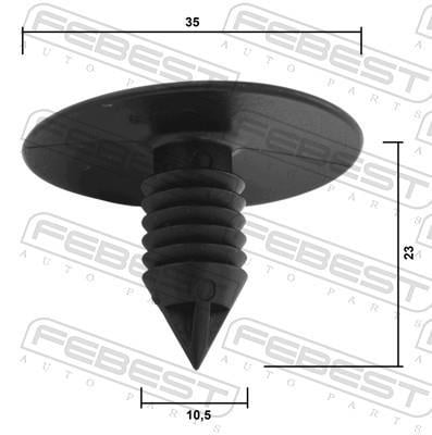 Clip, enjoliveur FEBEST ref. 88570-218