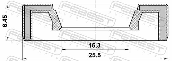 Junta, caja de cambios FEBEST ref. 95AAY-16250606X