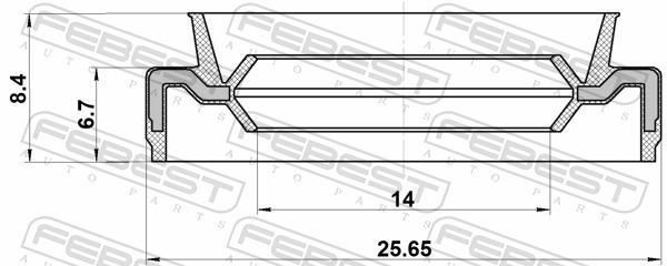 Junta, caja de cambios FEBEST ref. 95EAY-15250708X
