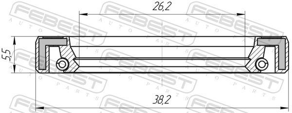 Kit de réparation, crémaillère de direction FEBEST 95FAY-28380606X
