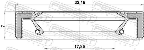 Kit de réparation, crémaillère de direction FEBEST 95GAY-20320707X
