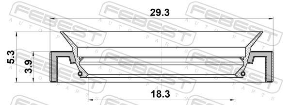 Kit de réparation, crémaillère de direction FEBEST 95LAY-19290405X