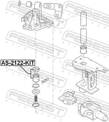 Kit de réparation, levier de changement de vitesse FEBEST AS-2122-KIT