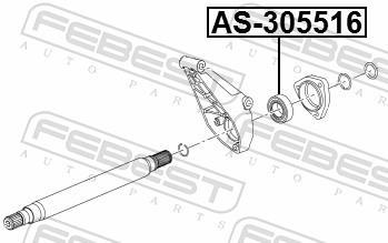 Rolamento eixo balanceador FEBEST ref. AS-305516